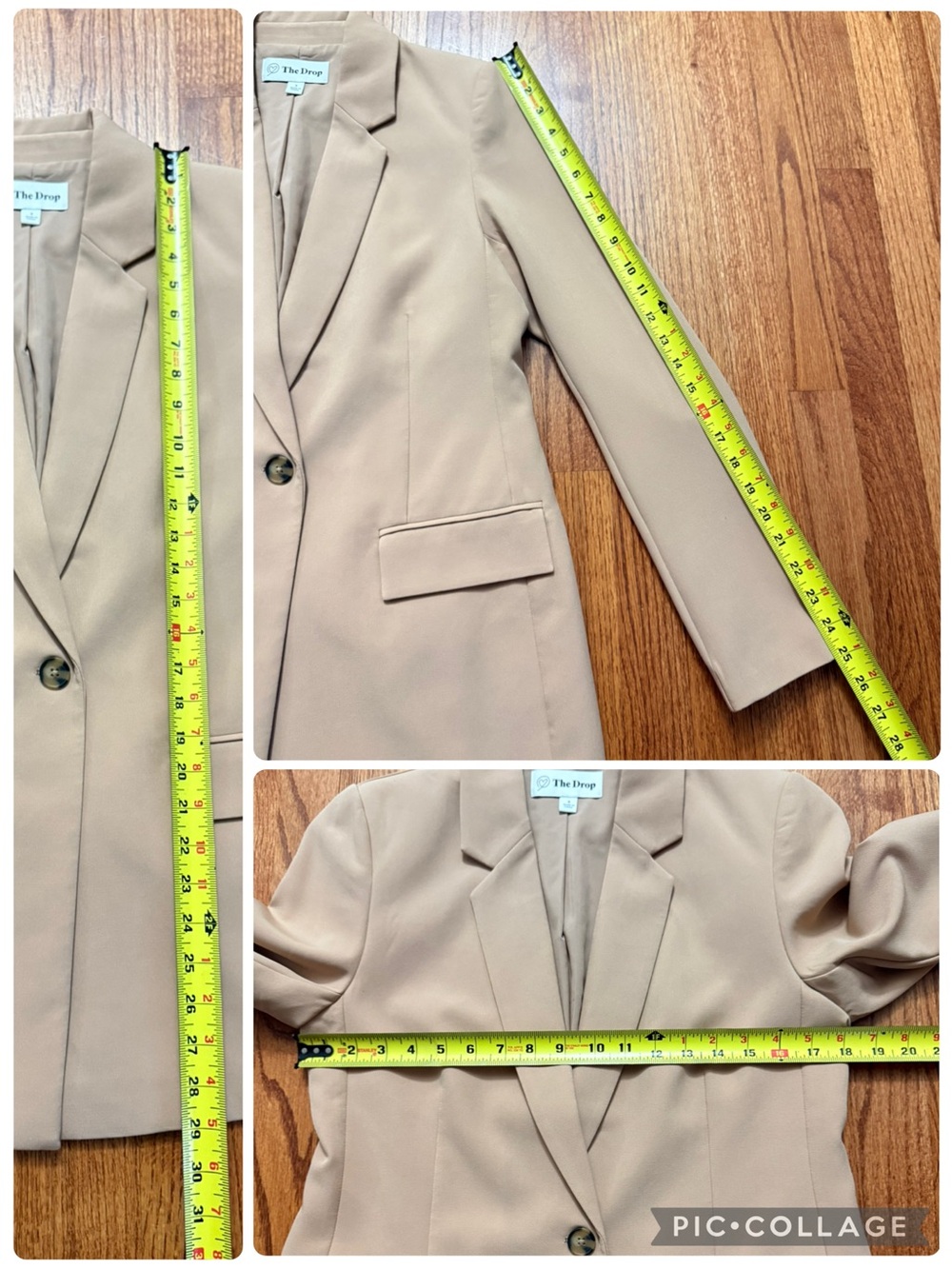 The Drop Blake Long Blazer in Praline size S - Picture 16 of 16